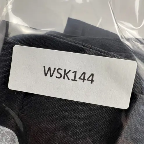 Coated Black Pleated Swing Skirt Gardenia Size 10 Runs Small (26” waist)