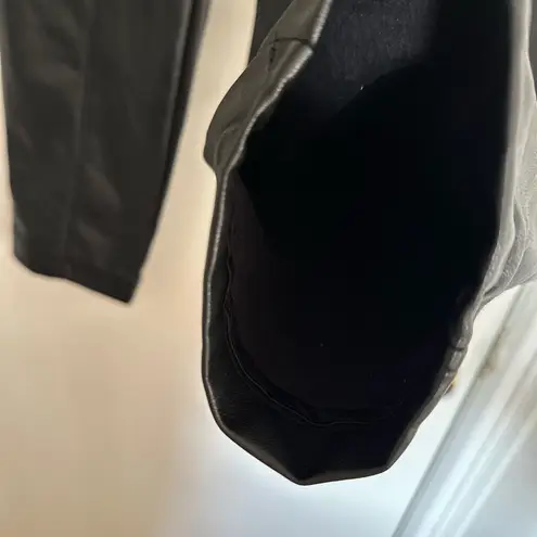 Calvin Klein Jeans Calvin Klein Sz: L Black Faux Leather Pants. Pull On. Flat Front. Patch pockets