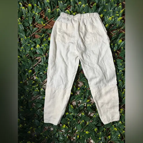 Everlane  Cream 100% Linen Trousers Size Small