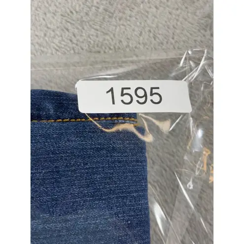 Southpole Womens Blue Jeans Size 11 Embroidered SP Mid-Rise Straight Leg Denim