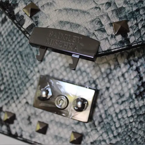 Badgley Mischka | Light Blue Vegan Leather Crossbody Purse