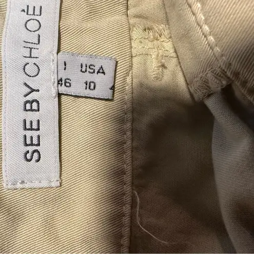 See By Chloe See By Chloé Khaki Chino‎ Shorts - Size 10