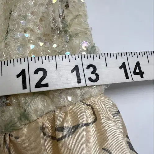 Vintage Custom 70s Victorian Revival Wedding or Ball Gown Cottagecore Royalcore Size M