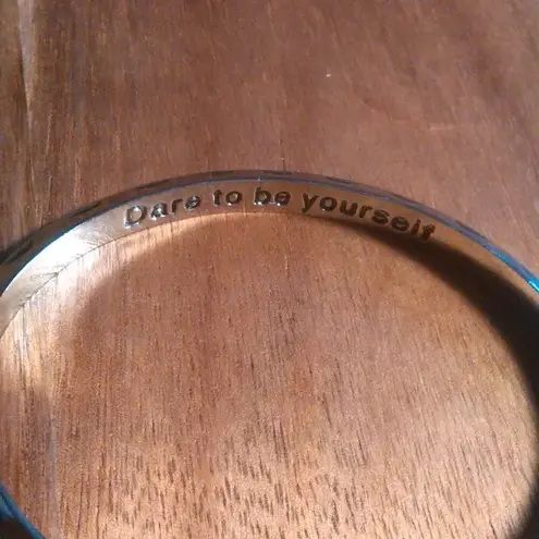 "Dare to be Yourself" Inspirational Cuff Bracelet