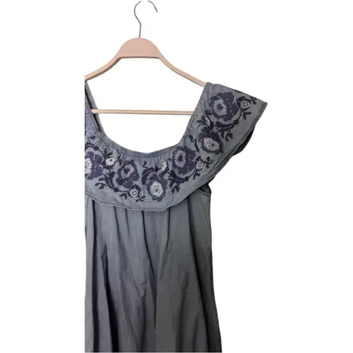 Arizona Jeans Arizona Jean Company Cold Shoulder Embroidery Design Glowy Dress Sz M