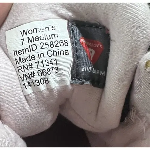 LL Bean Hiking Boots Womens SZ 7 Purple Suede TEK 2.5 Primaloft Waterproof EUC