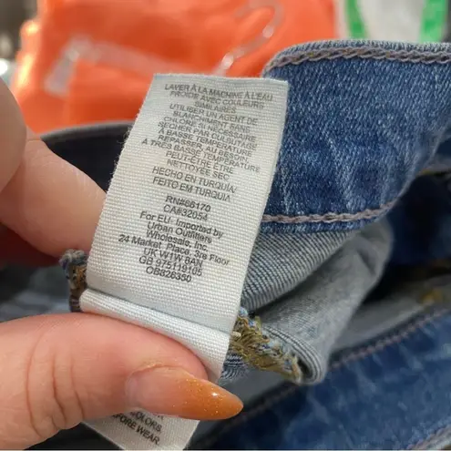 Free People  High Rise Skinny Long Jeans Classic Blue Wash Size 24R