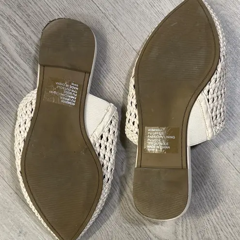 Torrid  Cream Woven Mules