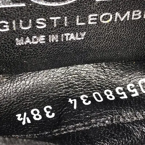AGL Attilio Giusti Leombruni Cap Toe Ballet Flat Black Size 7.5