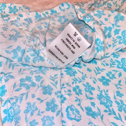 Isabelle’s Cabinet Floral Cut out Mini Dress size Large Blue