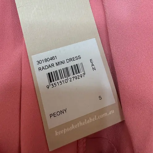 Keepsake The Label Radar Mini Dress in Peony Pink size Small New with Tags
