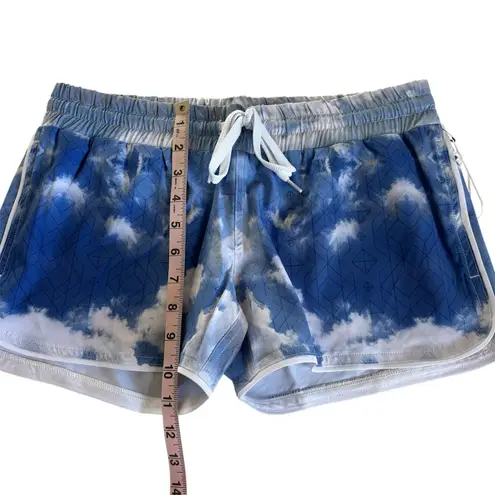 Niyama Sol Blue Sky Monsoon Drawstring Stretchy Sport Shorts Women’s Size Small