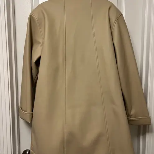 Atlantic Beach Rose Embroidered Jacket Tan Size M