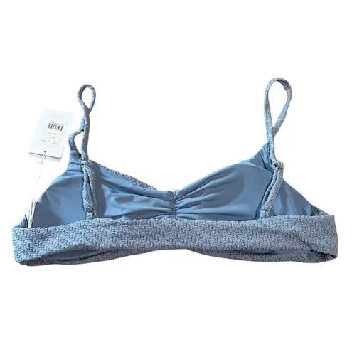ANDIE NWT Swim Dusty Slate Blue Size XL Symi Bikini Top Textured Adjustable