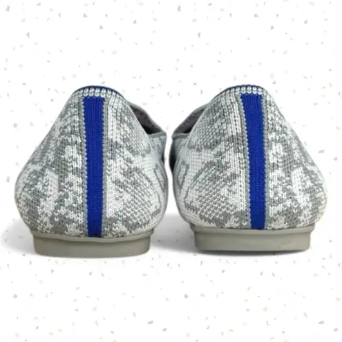 Rothy's The Loafer Ivory Grey Snake New Years Snakeskin Limited Edition Flats 6