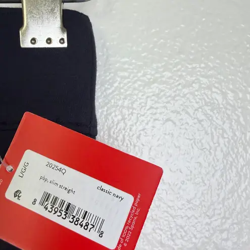 Spanx  PBP Slim Straight Ponte Pants Blue Womens Large Petite PL Pull On NWT