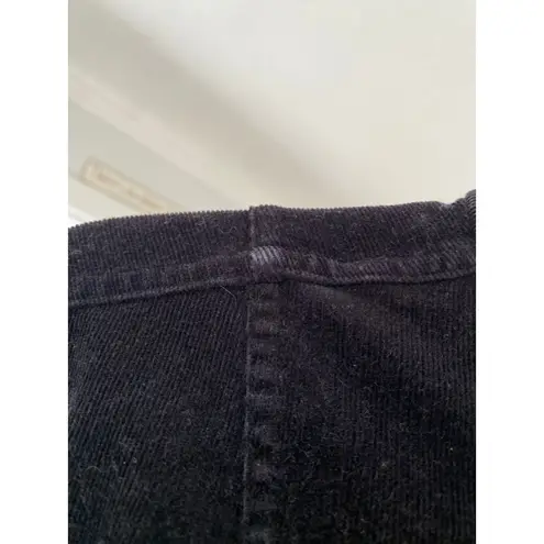 Christopher & Banks Black Corduroy Floral Embroidered Jacket Garden Soirée Boho