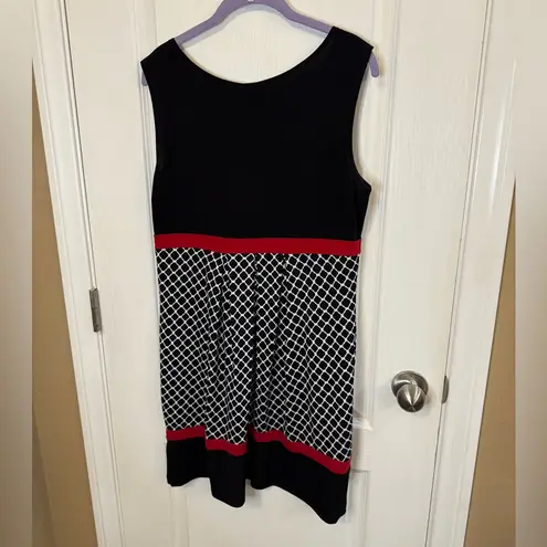 Enfocus Studio Black and Red Mini Dress