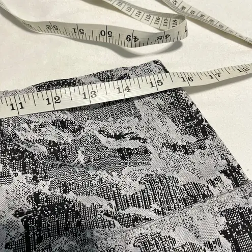 Spyder Active Leggings Brushed Back Full Length Jacquard Black Gray size XL