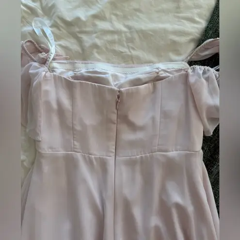 Azazie Sue Dress in Blushing Pink (Size A8)