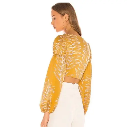 Revolve Camila Coelho  Marcia Top Size Xsmall Long Sleeve Blouse‎ Yellow $148 - Image 2