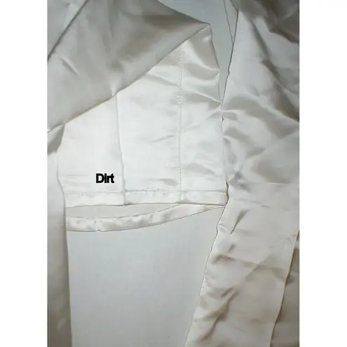 Roberto Cavalli New Womens Designer Italy Pants 46 10 NWT White Silk Tall Slacks