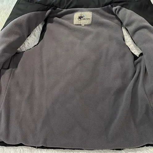 ZKC Collections Black Quilted Puffer Vest with Fleece Lining Women’s Size L Size L