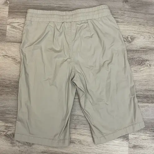 Karen Scott Tan Elastic Drawstring Waist Pull On Shorts w/ Side Pockets Size PP