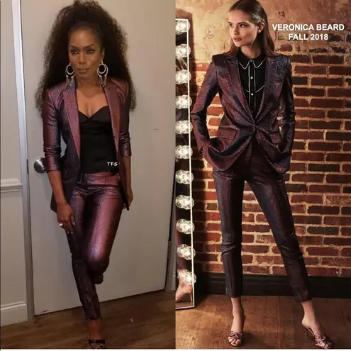 Veronica Beard NWT Ashburn Metallic Blazer bronze