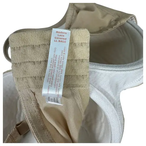 Cacique Lane Bryant Modern Lace Covered Lined Balconette Cream Beige Size 42DD