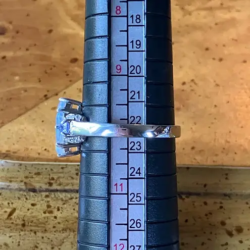 Natural Ethiopian Opal Tanzanite Sterling Silver Ring Size 10