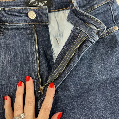 Judy Blue 11 / 30 Wide Leg Crop Jeans High Waist Tummy Control Tailored 88716