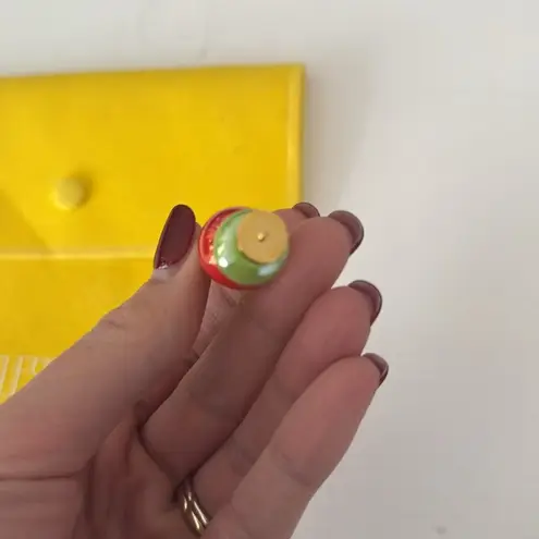 Timeless Pearly Red Green and Gold Charm