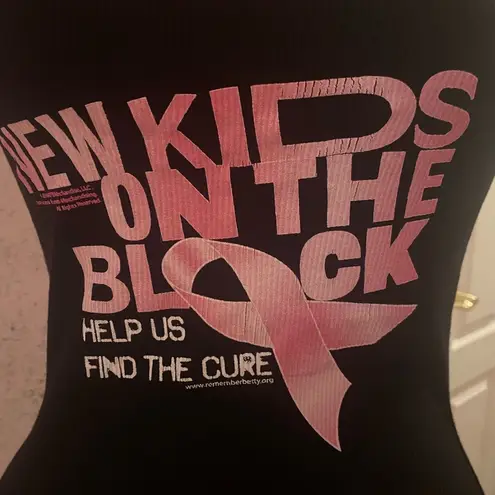 RARE LIMITED EDITION New Kids on the Block Find the Cure ribbed tank M Pink Size undefined