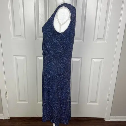 Enfocus Studio En focus studio navy blue sparkle dress