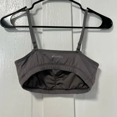 Handful Grey Adjustable Sweat wicking Bra size XS Gray