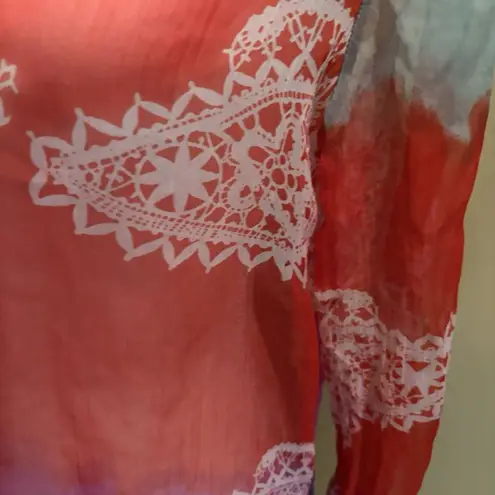 Cute Options Swimsuit Cover Beaded 3/4 Sleeve Semi