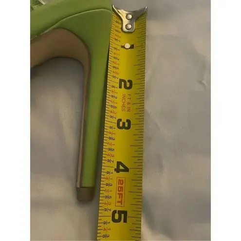 New Lulus Lianya Green Ankle Strappy Wrap Stiletto Shoes Size 7