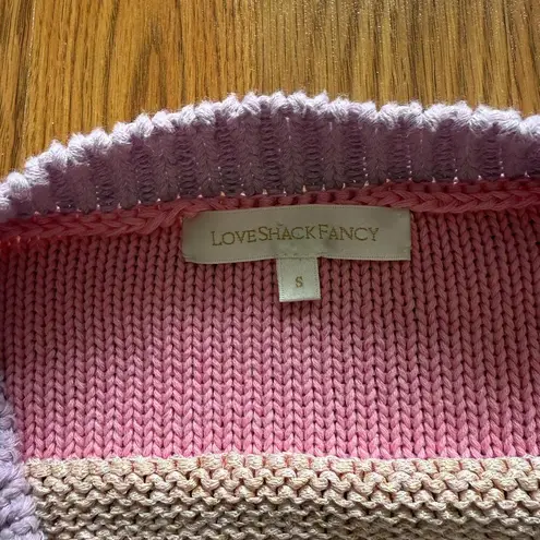 Love Shack Fancy  Bedford Cropped Cardigan Size Small