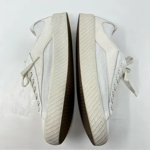BY FAR Rodina Grained Low Sneakers Cream White Womens Size EU 40 / US 10