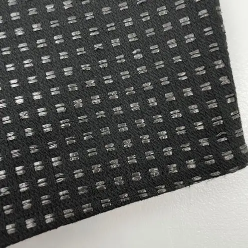 Very J New Shiny Stitch Textured Weave Shorts Black