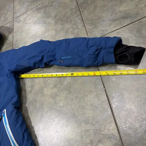 Helly Hansen Womens Motion Ski Jacket Blue SZ L Insulated Performance Gorpcore