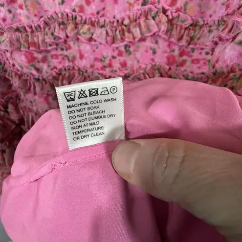 NEW Plus Size Ivy City Co Pink Floral Tiered Stacy Dress Size 16W Romantic