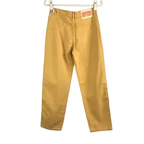 BOYISH Straight Ankle Jean Women 26 Gold Rust High Rise Cottage Classic City NWT