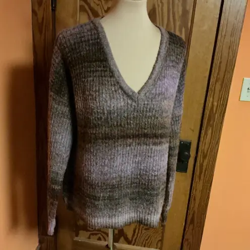 Christian Siriano Ombré Striped Oversized V