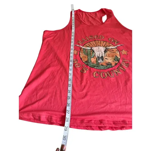 Womens Country Tank Top Pink Marlboro Style Flowy Racerback Skull Western 2XL Size undefined