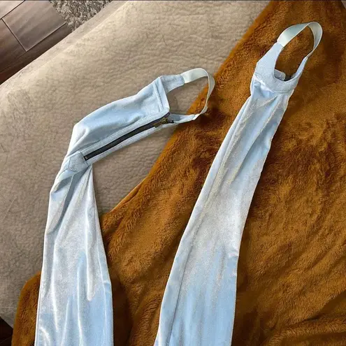 Y/PROJECT Opening Ceremony Stirrup Short Jeans In Ice Blue EUC $790 Size 2