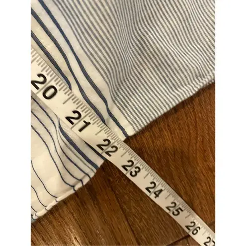 Splendid  blue striped wide leg pull on pants size m