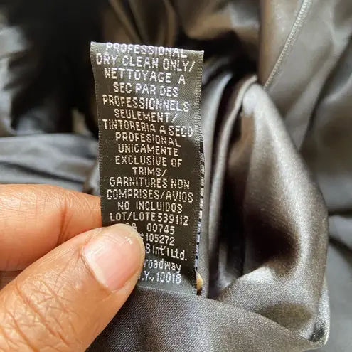 Carmen Marc Valvo ONE-SHOULDER Cascading Flouncy Dress in Black