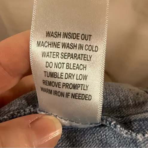 Highway Jeans Women’s Denim Distressed Stud Button Front Jacket Sz XL EUC